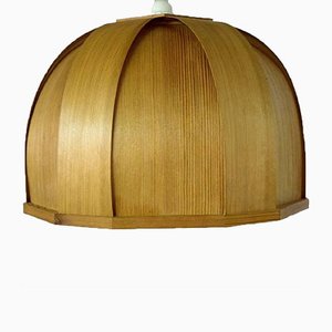 Vintage Wooden Ellysett Ceiling Lamp by Hans-Agne Jakobsson