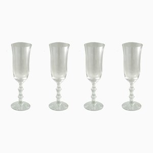 Bicchieri da champagne vintage di Simon Gate per Orrefors, set di 4