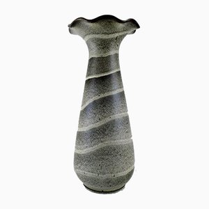 Large Modernist Bo Fajans Vase by Ewald Dahlskog for Gefle
