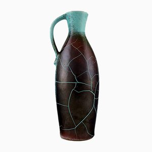 German Ceramic Pitcher with Cracked Glaze by Richard Uhlemeyer, 1950s