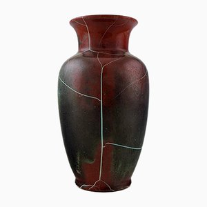 German Ceramic Vase with Cracked Glaze by Richard Uhlemeyer, 1950s