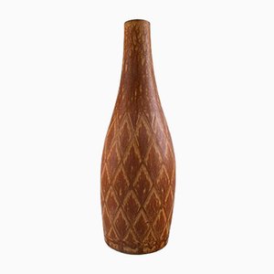 Große Vintage Vase aus Steingut von Gunnar Nylund von Rörstrand