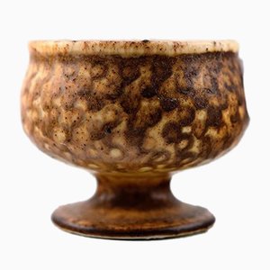 Vintage Studio handgemachte Miniatur Vase aus Keramik von Stig Lindberg für Gustavberg