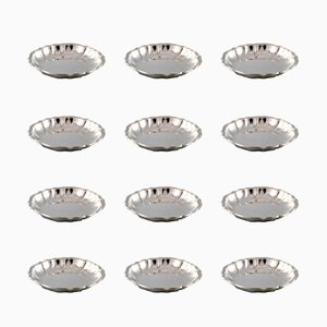 Large 830 Silver Bottle Trays from Cohr, 1930s, Set of 12