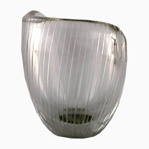 Vase aus Klarglas von Tapio Wirkkala für Iittala, 1960er