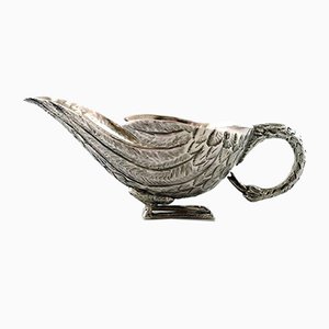 Vintage Turkish Silver Bird-Shaped Creamer