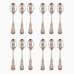 Vintage Danish Silver Tea Spoons from Cohr, Set of 12