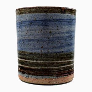 Mid-Century Danish Stoneware Vase by Helle Allpass, 1960s