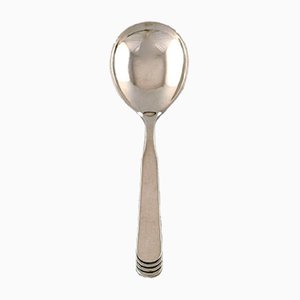 Art Deco Danish Silver Sugar Spoons by Hans Hansen, 1930s, Set of 2