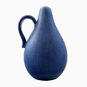 Vintage Blue Glazed Ceramic Pitcher from Rörstrand