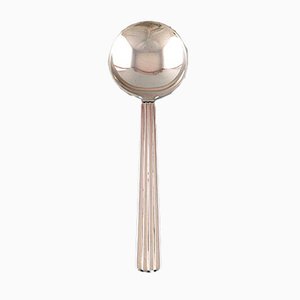 Bernadotte Silver Bouillon Spoons from Georg Jensen, Set of 12