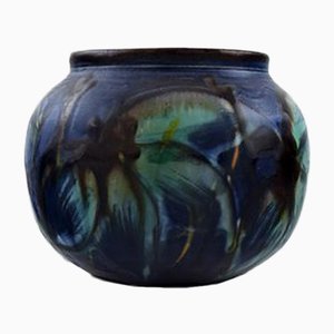 Vintage Art Deco Danish Stoneware Vase from Kähler, 1930s