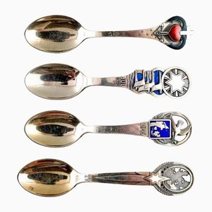 Christmas Spoons from Grann and Laglye, 1940s, Set of 5