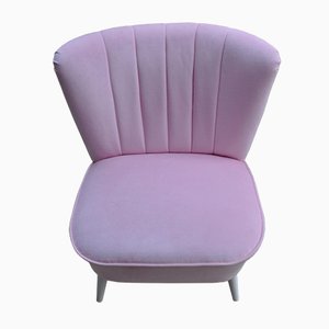 Mid-Century Red Cocktail Armchair, 1950s