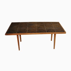 Danish Rosewood Ceramic Tile Coffee Table, 1960s