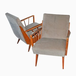 Mid-Century Armchairs, 1960s, Set of 2