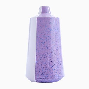 Purple Half 'n' Half Ceramic Vase by Tal Batit, 2018