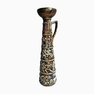 Mid-Century Italian Ceramic Candleholder by Aldo Londi for Bitossi