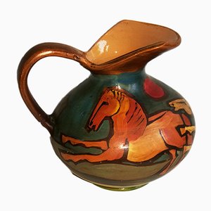 Mid-Century Italian Ceramic Pitcher from Valbruna