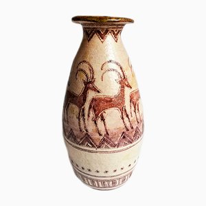 Jarrón italiano Mid-Century de cerámica de G.Vitali
