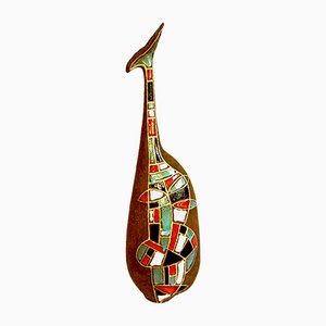 Mid-Century Italian Ceramic Vase by Roberto Rigon