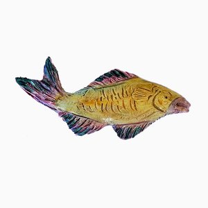 Ceramic Fish Wall Sculpture from Albisola