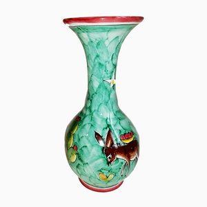 Vase Mid-Century en Céramique par S.M. pour La Vietrese, Italie