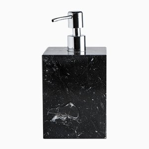 Black Marble Squared Soap Dispenser from FiammettaV Home Collection, 2019