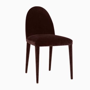 Chocolate Velvet Balzaretti Dining Chair by Daniel Nikolovski & Danu Chirinciuc for KABINET, 2019