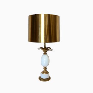 French Brass and Bronze Table Lamp from Maison Charles, 1970s