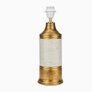 Lámpara de mesa dorada de Bitossi, años 60