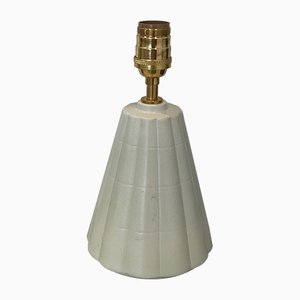 Art Deco Mint Porcelain Table Lamp from Rörstrand, 1940s