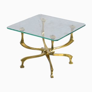 Vintage Bronze Side Table by Willy Daro