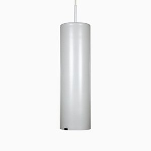Deutsche Deckenlampe aus Opalglas & Stahl von Doria, 1950er