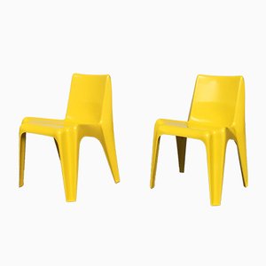 Juego de sillas apilables BA 1171 de plástico de Helmut Bätzner para Bofinger, años 60