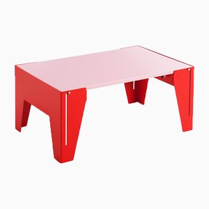 Mesa de centro Falcon en rosa de Adolfo Abejon