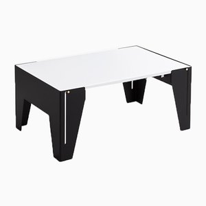 Mesa de centro Falcon en blanco y negro de Adolfo Abejon