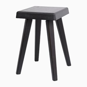 Special Black Wood Edition Stool by Pierre Chapo