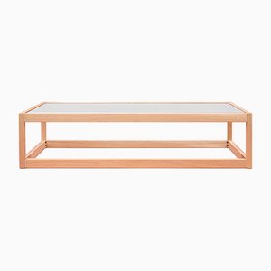 Embassy Kirk T83 Oak & Glass Coffee Table by Peter Ghyczy