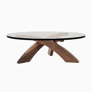 Mesa Urban T88 de roble y vidrio de Peter Ghyczy