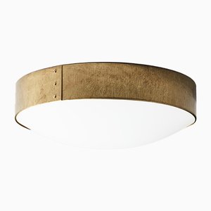 Lampada da soffitto Svep in ottone grezzo di Konsthantverk Tyringe