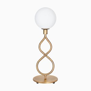 Eld Klot Brass Table Lamp by Lisa Hilland for Konsthantverk Tyringe