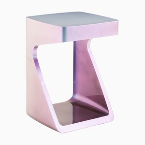 Orion White Side Table by Adolfo Abejon