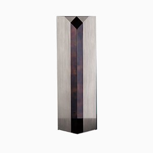 Lampada da tavolo Obelisk in acciaio spazzolato e acrilico di Daniel Nikolovski & Danu Chirinciuc per KABINET, 2019
