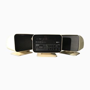 Radio-Réveil Calypso de Luxe Stereo 8 avec Haut-Parleurs de Browni, 1960s