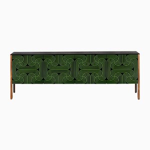 Credenza Loop a quattro ante verde di Coucou Manou