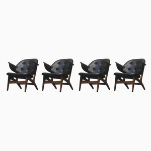Model 33 Lounge Chairs by Carl Edward Matthes, 1950s, Set of 4