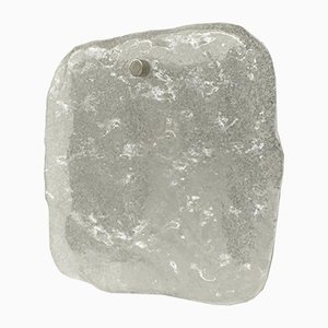 Ice Glass Wall Lamp from Kalmar Franken KG, 1960s