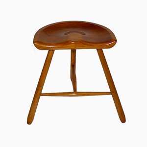 Tabouret Tripode Viennois Vintage en Érable, 1930s