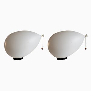 Big Balloon Table Lamps by Yves Christin for Bilumen, 1970s, Set of 2